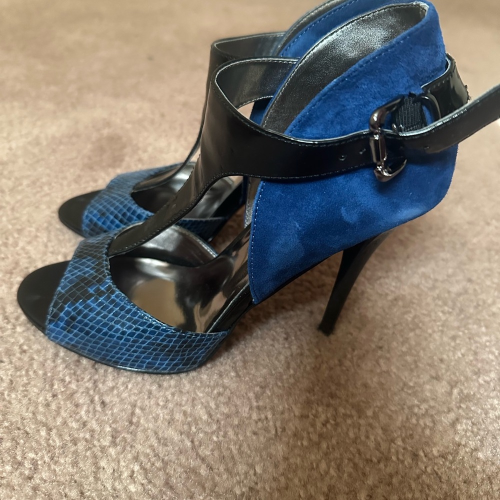 Guess Blue and Black Women's Heels